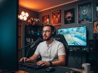 Un streamer en live sur Twitch
