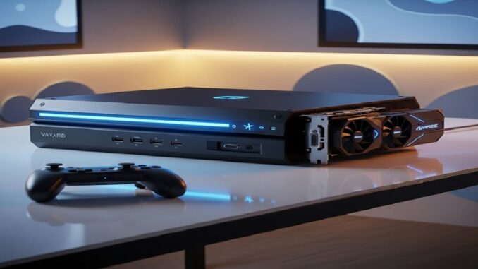 une console de jeu video Une console de jeu