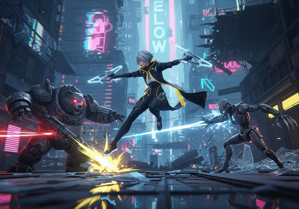 Illustration du gameplay de combat de Zenless Zone Zero