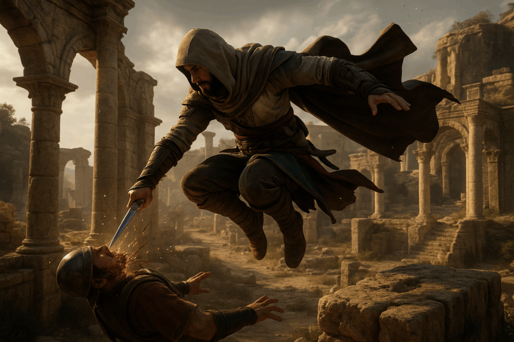 Basim en action dans Assassin’s Creed Mirage