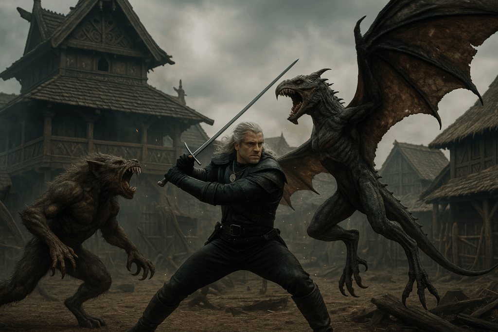 Combat épique de The Witcher