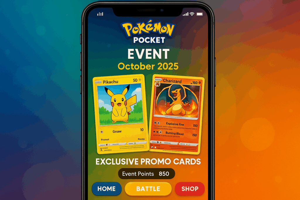 Interface de l'événement Pokémon Pocket 
