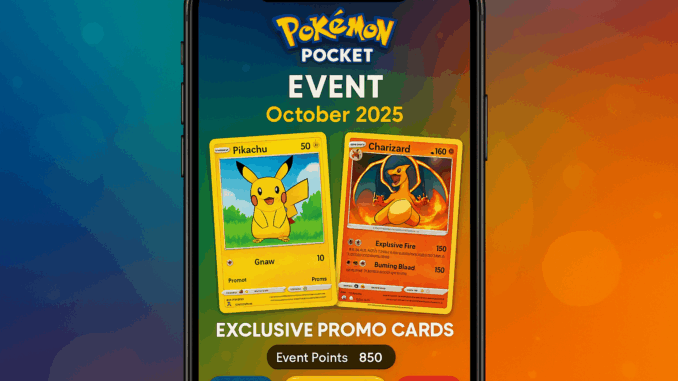 Interface de l'événement Pokémon Pocket