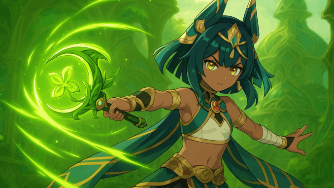 Nefer en Action Nefer dans Genshin Impact