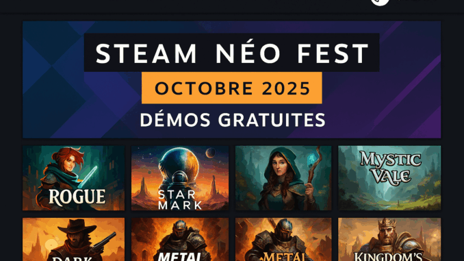 Interface Steam Néo Fest Interface principale du Steam Néo Fest