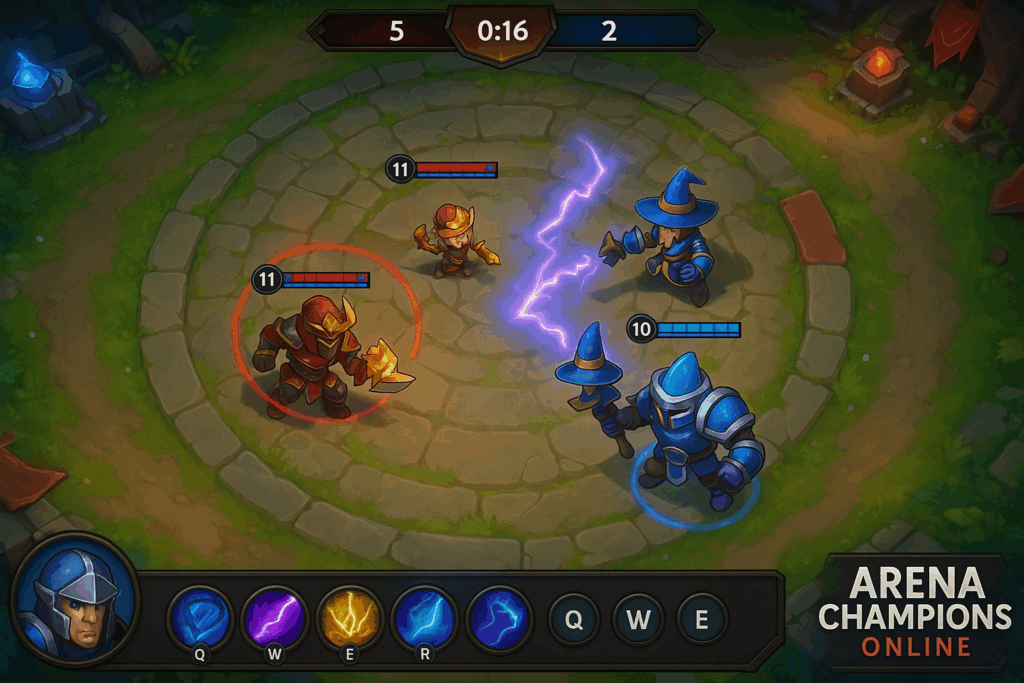 Gameplay du jeu Arena Champions Online 