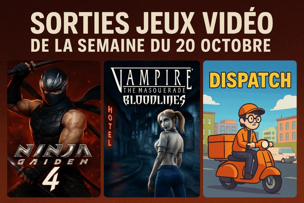 Sorties de jeux vidéo de la semaine du 20 octobre