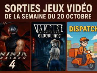 Sorties de jeux vidéo de la semaine du 20 octobre