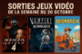 Sorties de jeux vidéo de la semaine du 20 octobre