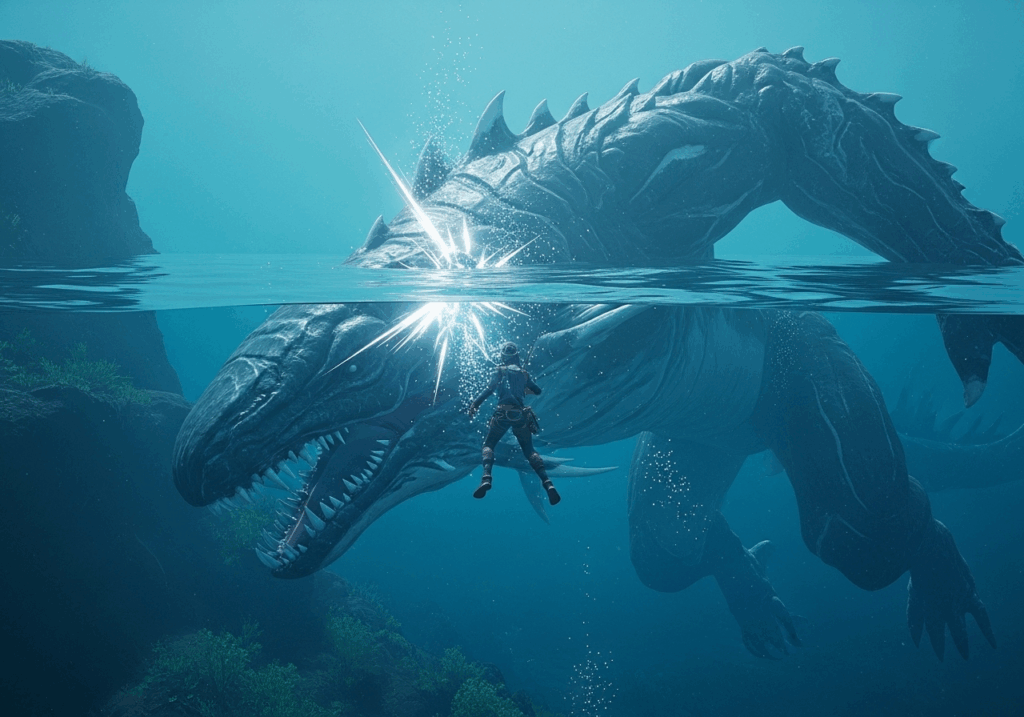 Affrontement dans Enshrouded : Wake of the Water
