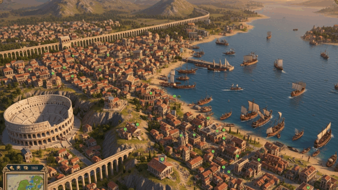 Gameplay d’un jeu STR comme Anno 117 : Pax Romana