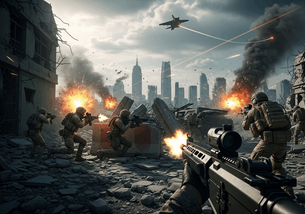 Gameplay d’un jeu comme Battlefield 6