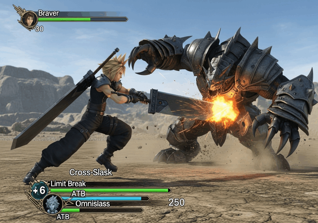 Gameplay d’un jeu comme FF7