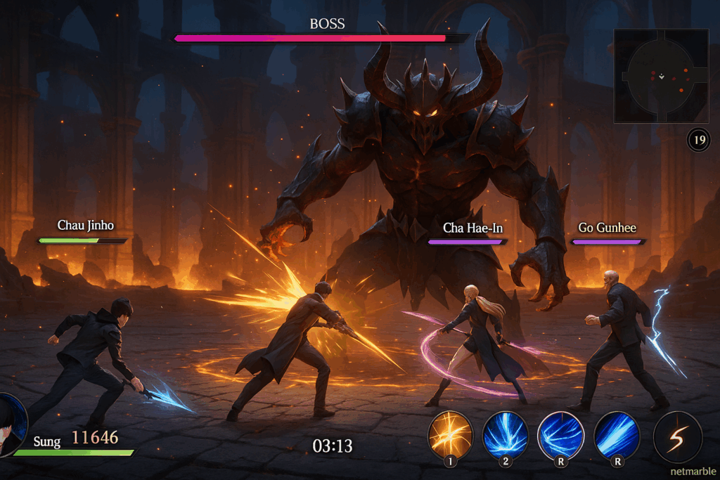 Combat coopératif dans Solo Leveling : Arise Overdrive