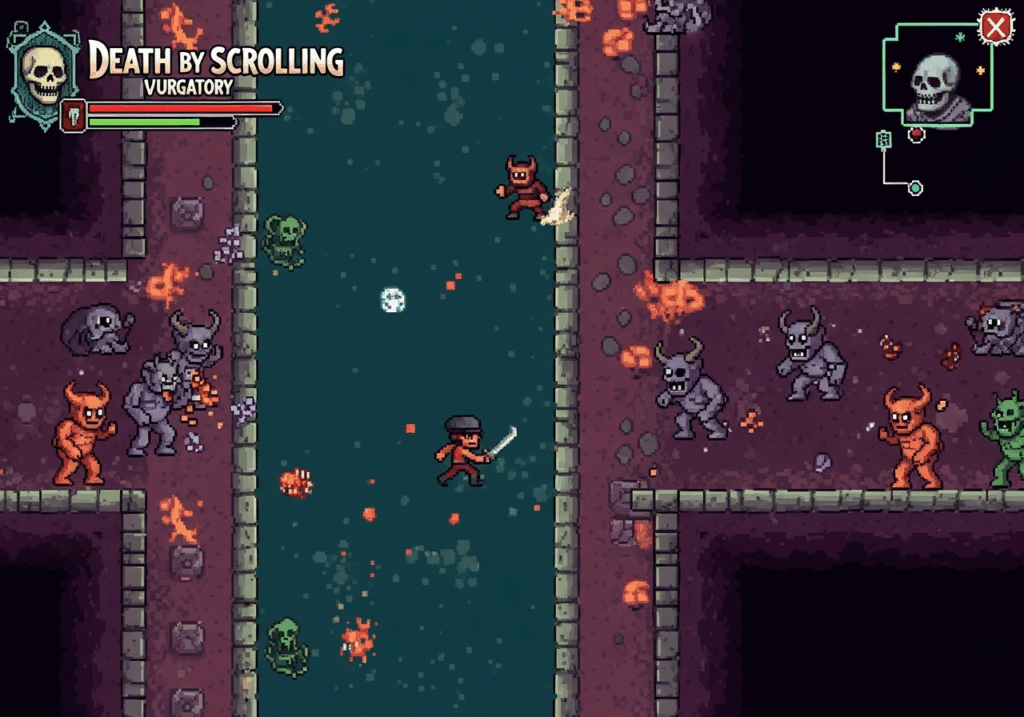 Créatures démoniaques de Death by Scrolling