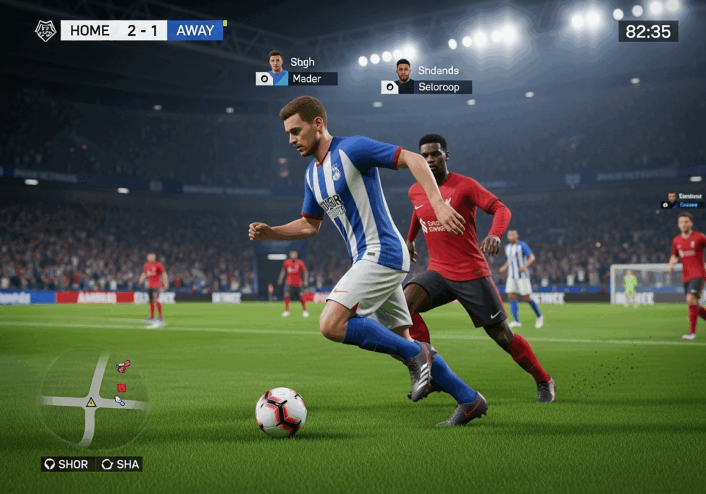 Gameplay d'un jeu comme EA Sports FC