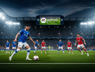 Gameplay d’un jeu de foot comme EA Sports FC 26