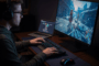 Un gamer sur son ordinateur