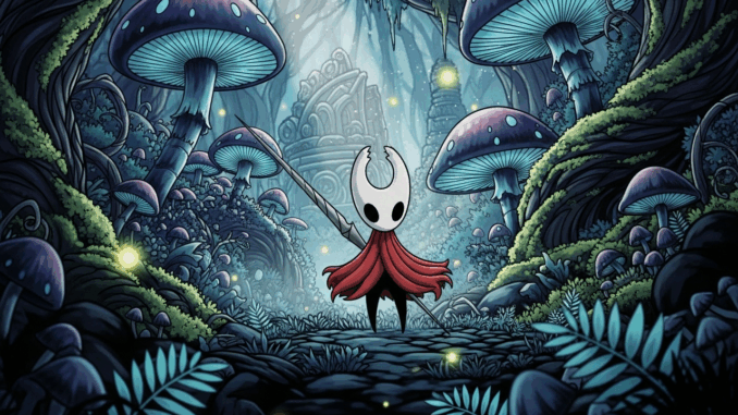 Personnage ressemblant à Hornet du jeu Hollow Knight : Silksong