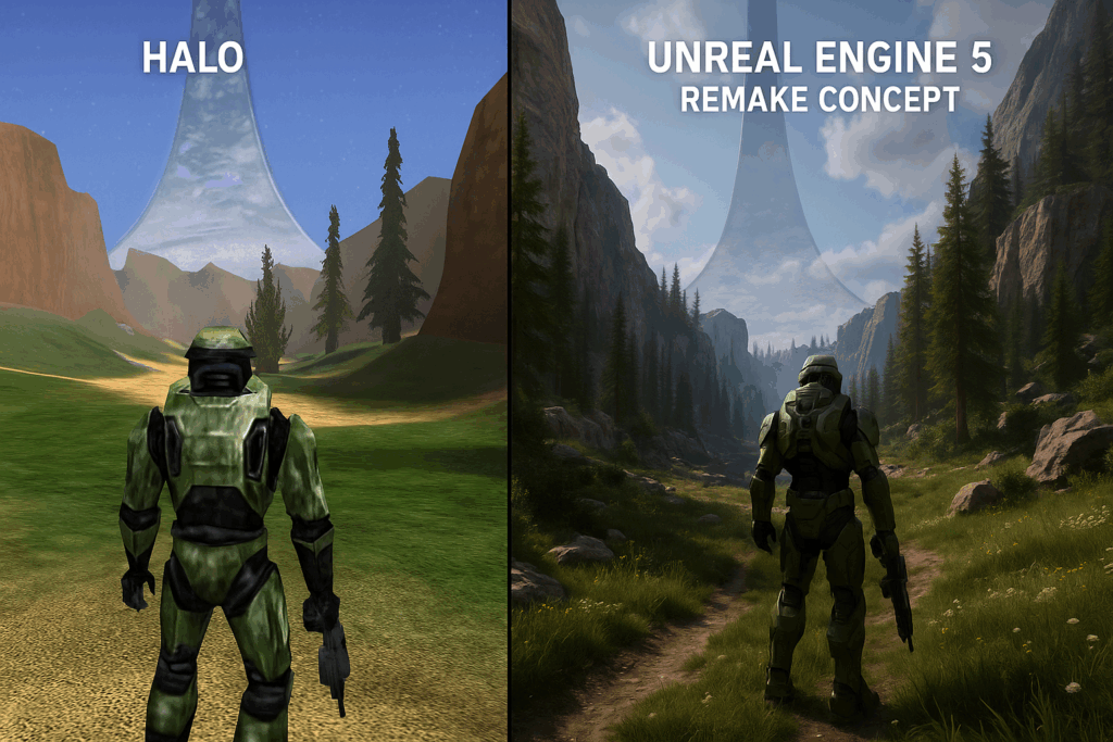 Jeu Halo original vs remarke de Halo
