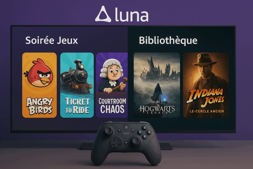 Le catalogue du cloud gaming Luna