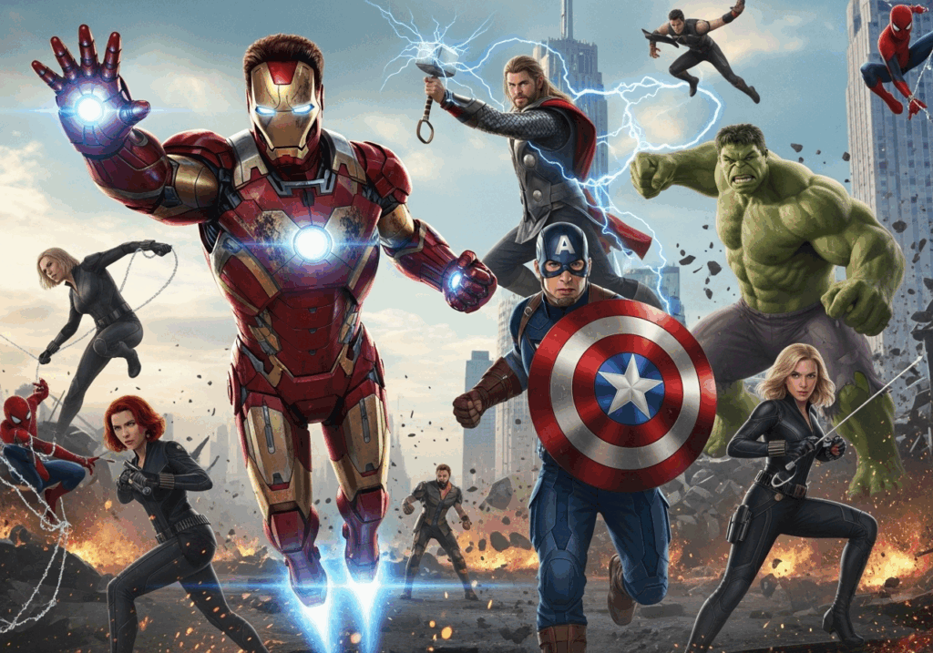 Des super héros Marvel
