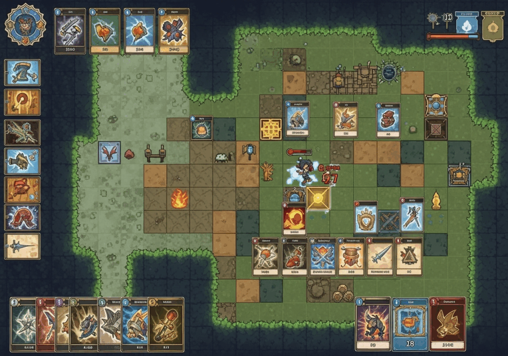 Gameplay d’un jeu de deck comme Lost in Fantaland