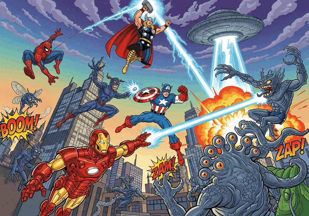 Gameplay du jeu Marvel Cosmic Invasion