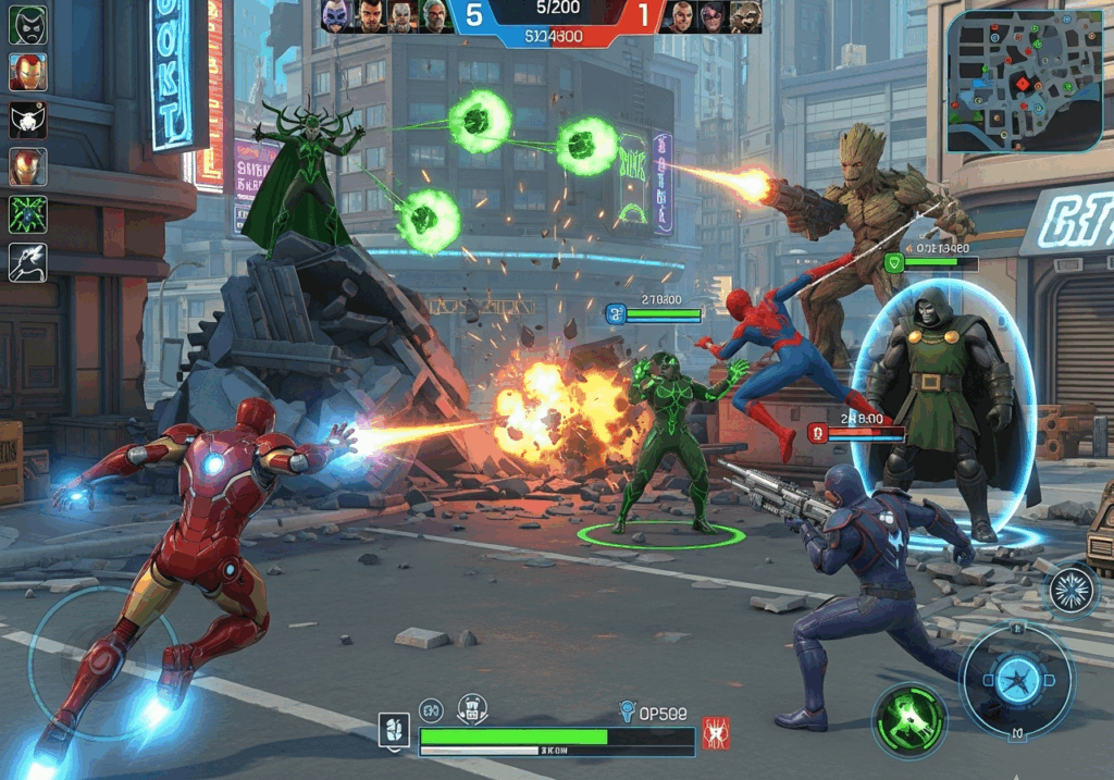 Gameplay d’un jeu comme Marvel Rivals