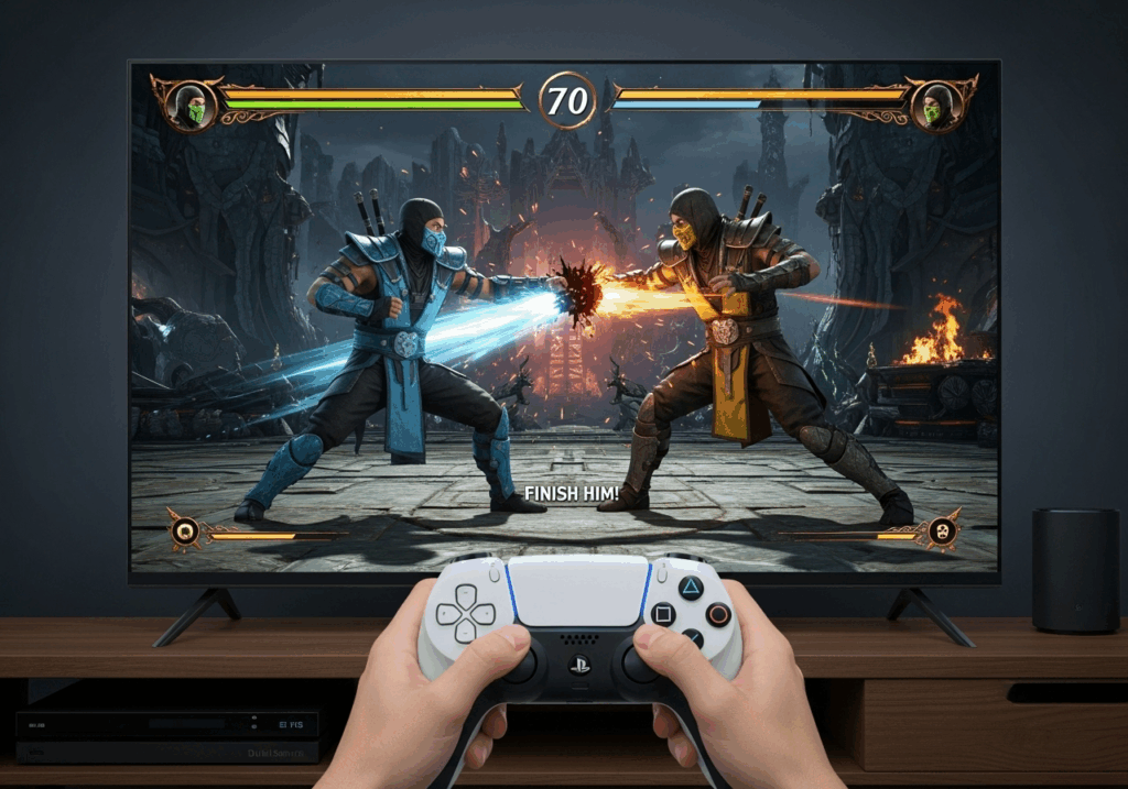 Un jeu Mortal Kombat sur PlayStation