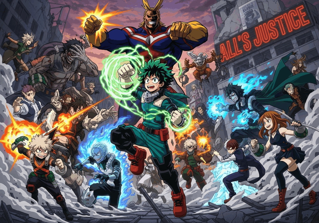 Héros de My Hero Academia : All’s Justice