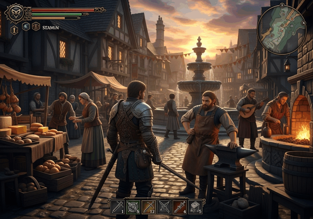 Gameplay du jeu Pax Dei