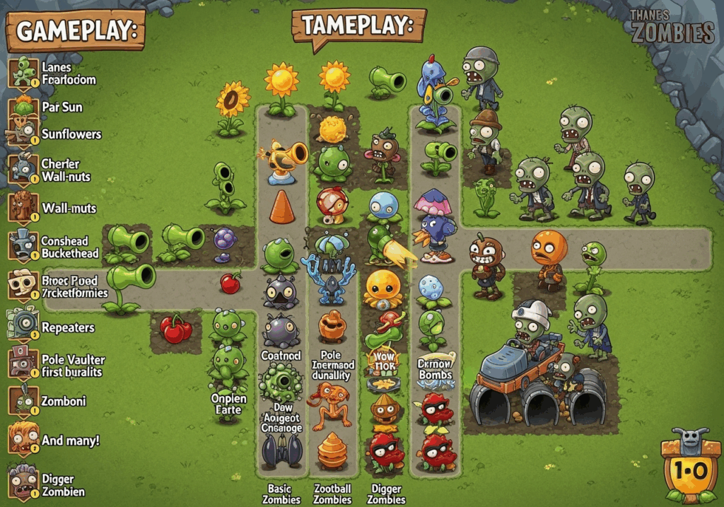 Jeu vidéo comme Plants vs. Zombies