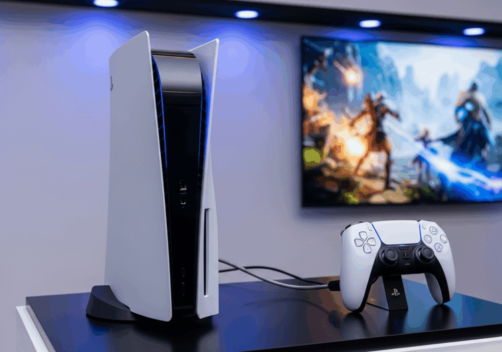 Une PS5 et son catalogue PlayStation Plus