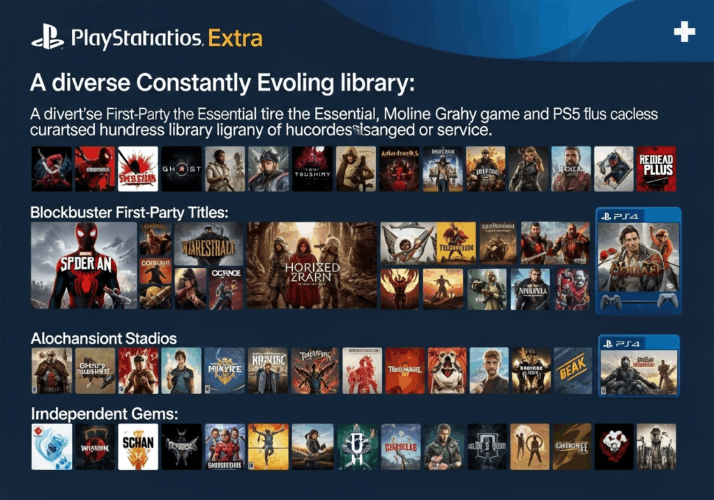 Une librairie de jeux comme PlayStation Plus Extra