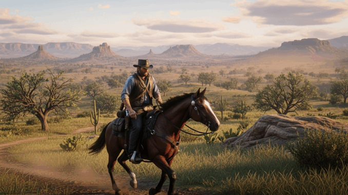Gameplay d’un jeu de western comme Red Dead Redemption 2
