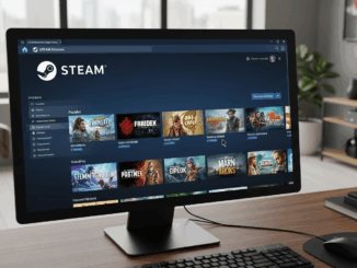 Le service Steam sur un ordinateur