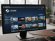 Le service Steam sur un ordinateur