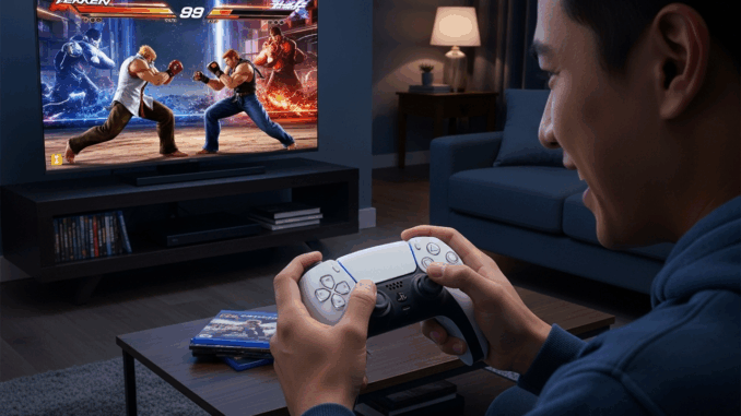 tekken-jeu-video Un gamer jouant à Tekken 8
