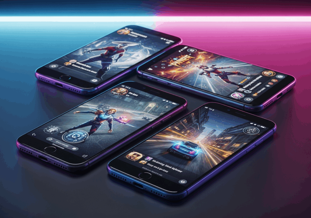 Des jeux mobile sur smartphone