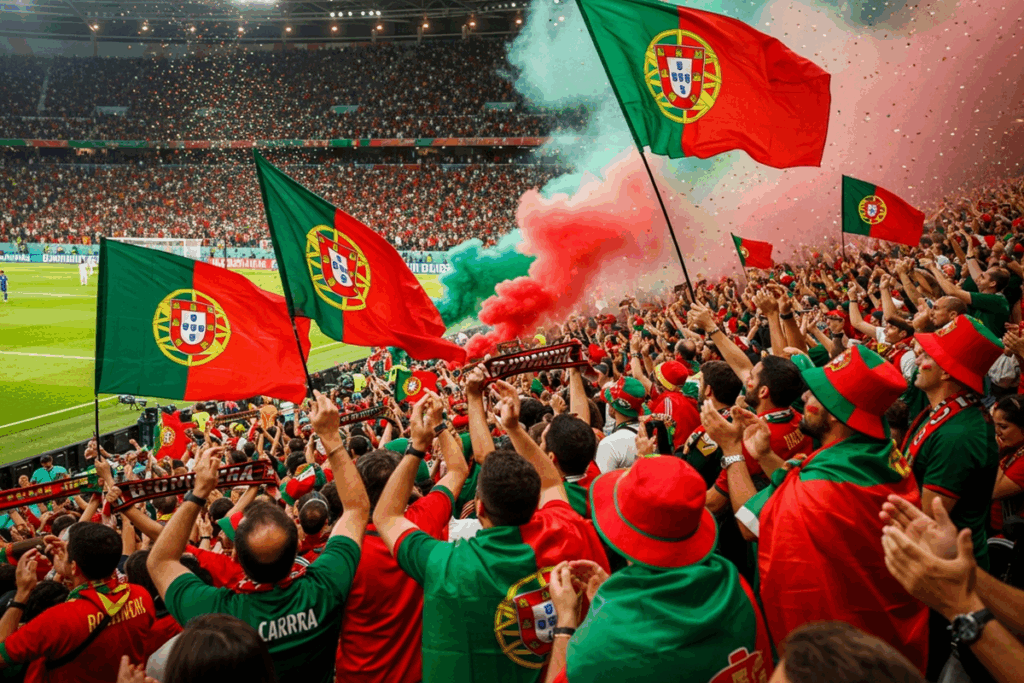 Les supporteurs du Portugal