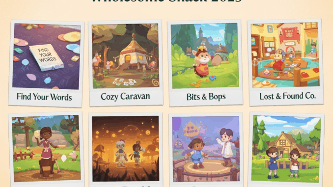 Montage des jeux du Wholesome Snack 2025