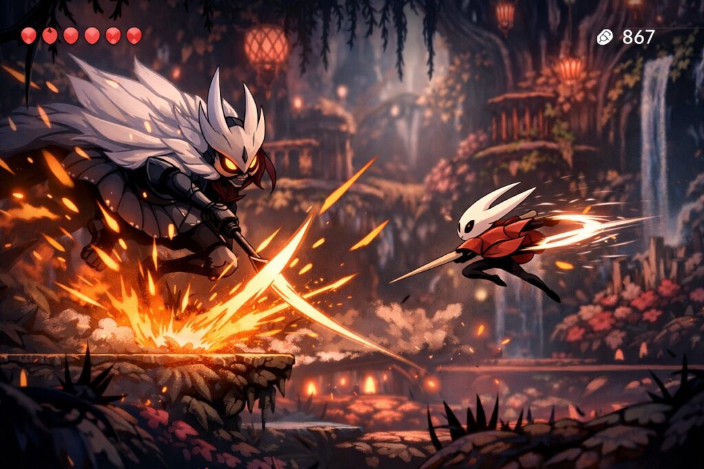 Affrontement épique de Hollow Knight : Silksong
