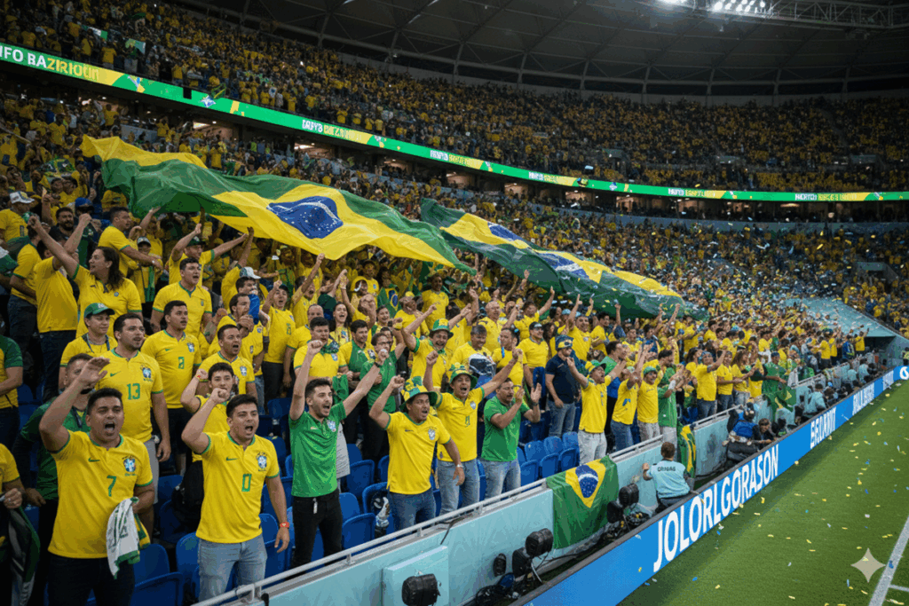 Les fans du Brésil