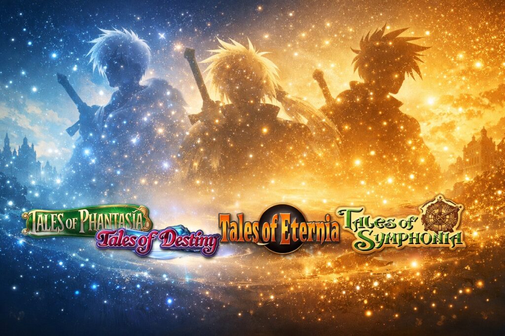 chronologie visuelle de la saga Tales of