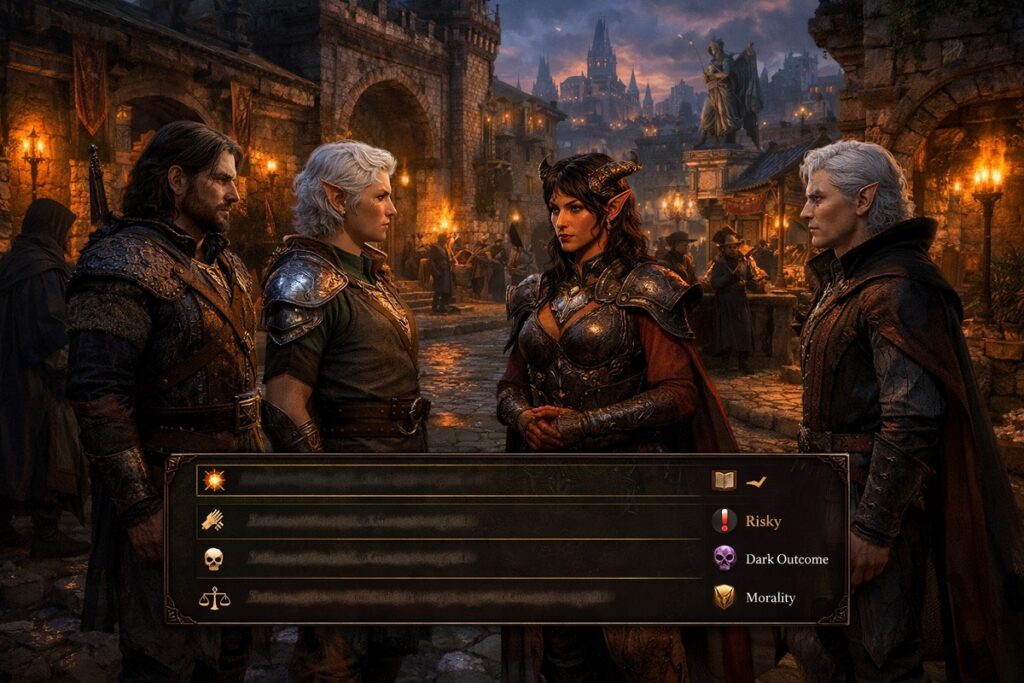 cité médiévale-fantastique de Baldur’s Gate 3