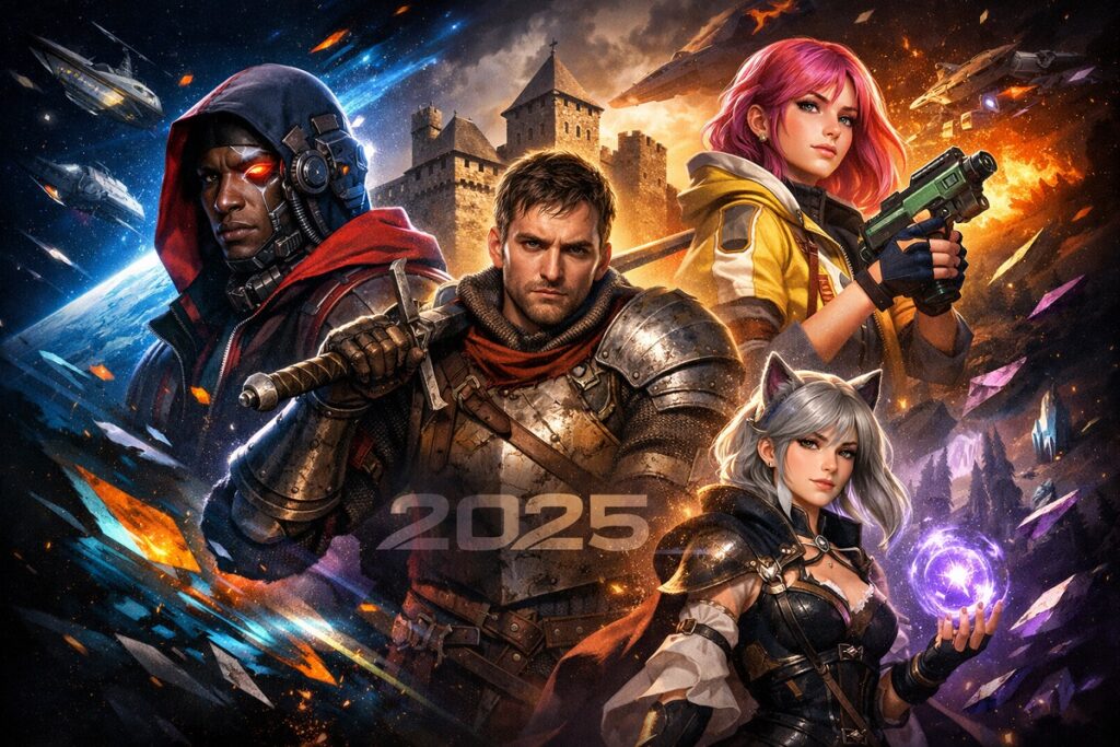 composition des jeux vidéo de 2025