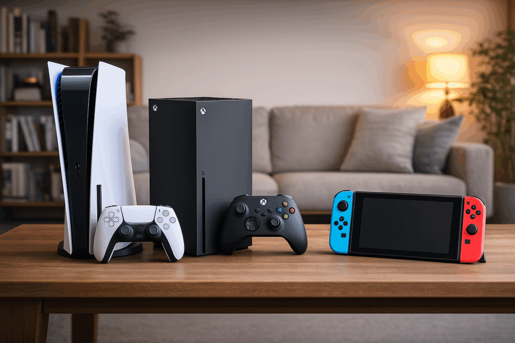 Des consoles de jeux vidéo