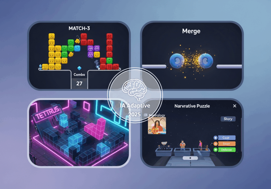 Des jeux de puzzle en action