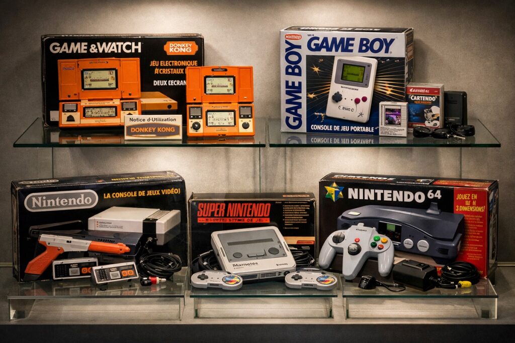différentes consoles Nintendo
